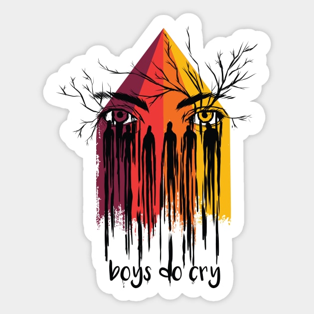 Boys do cry Design Sticker by LR_Collections